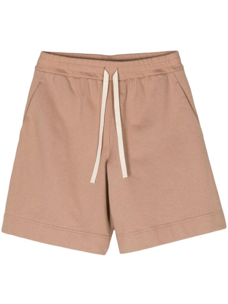 Jil Sander drawstring-waistband track shorts - Neutrals Cover