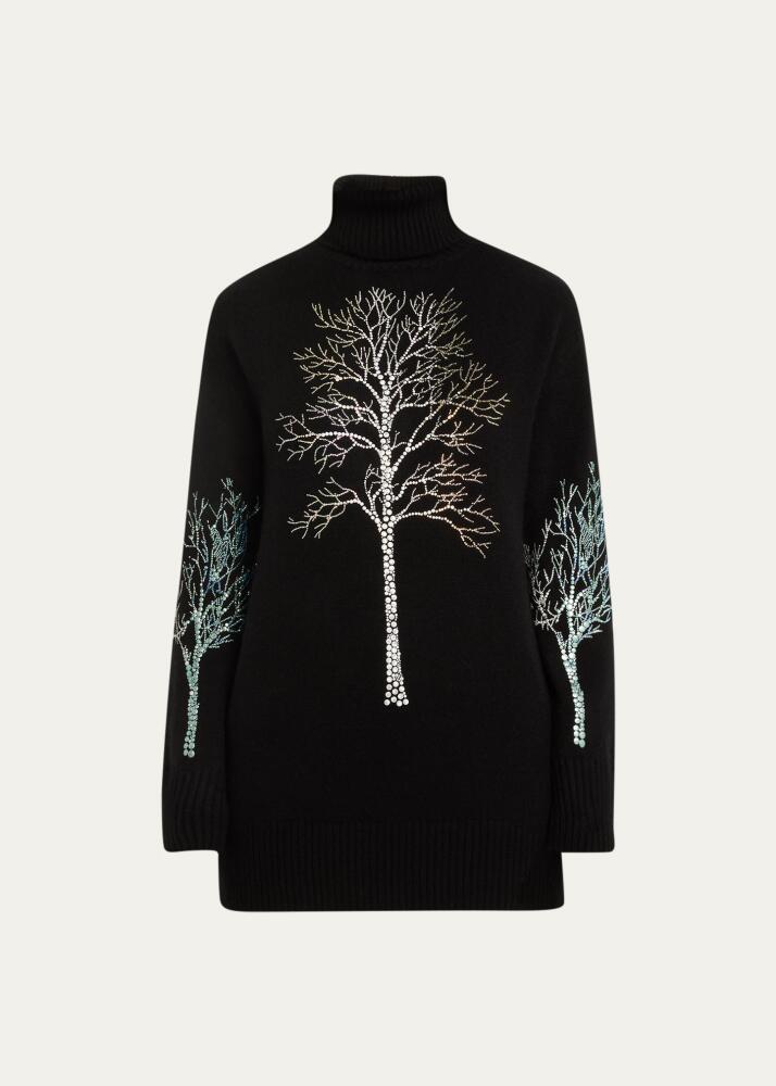 Libertine Forest Crystal Cashmere Turtleneck Sweater Cover