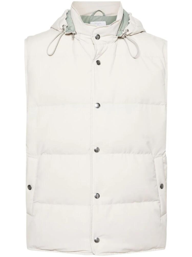 Eleventy hooded padded gilet - Neutrals Cover