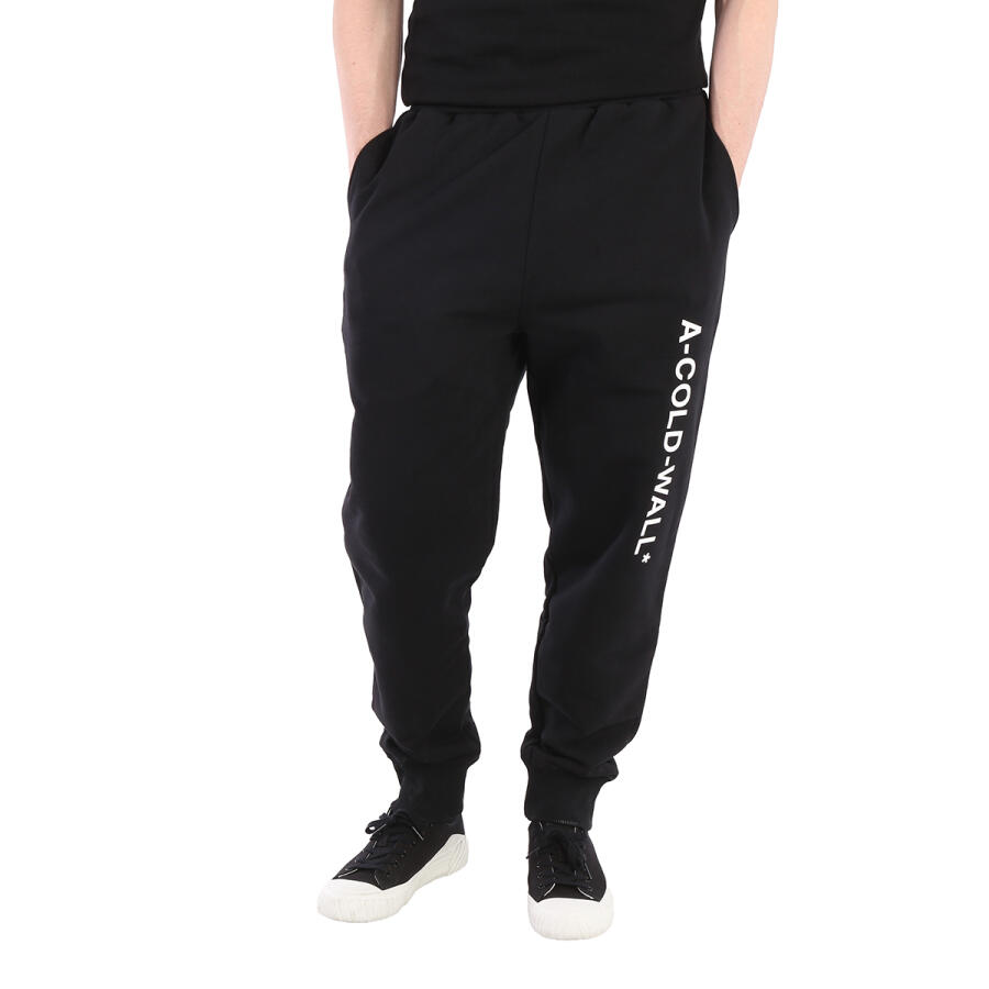 A Cold Wall Mens Black Essential Logo Sweatpants Cover