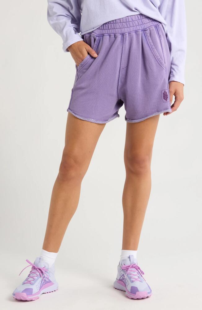 Free People FP Movement All Star Sweat Shorts in Super Berry Cover