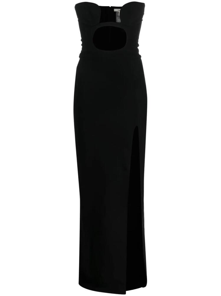 Nensi Dojaka cut-out detail strapless dress - Black Cover