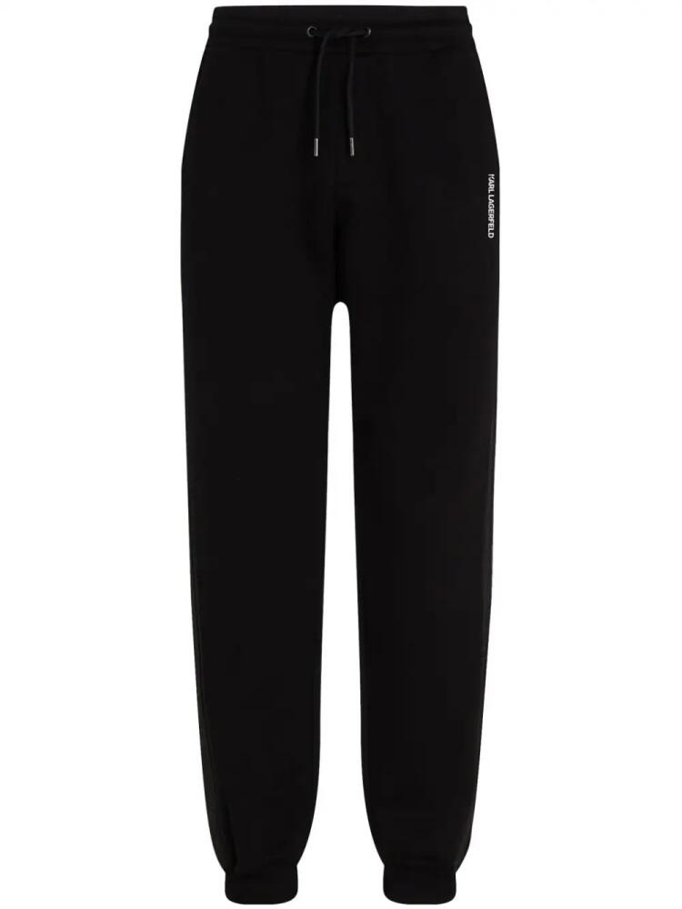 Karl Lagerfeld logo-tape track pants - Black Cover