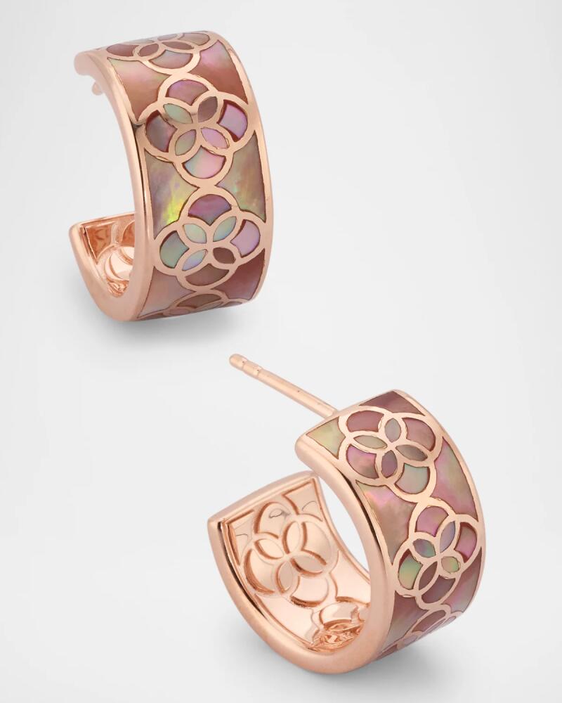 Jan Leslie Petal Gemstone Huggie Earrings Cover