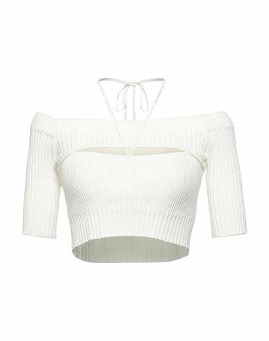 Andreādamo Woman Sweater Ivory Viscose, Polyester, Polyamide, Elastane Cover