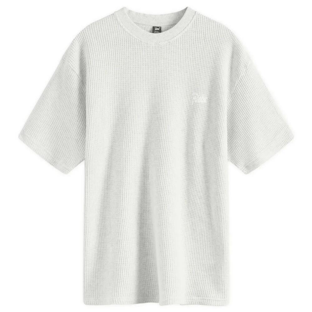 Patta Men's Basic Waffle T-Shirt in Melange Grey Cover