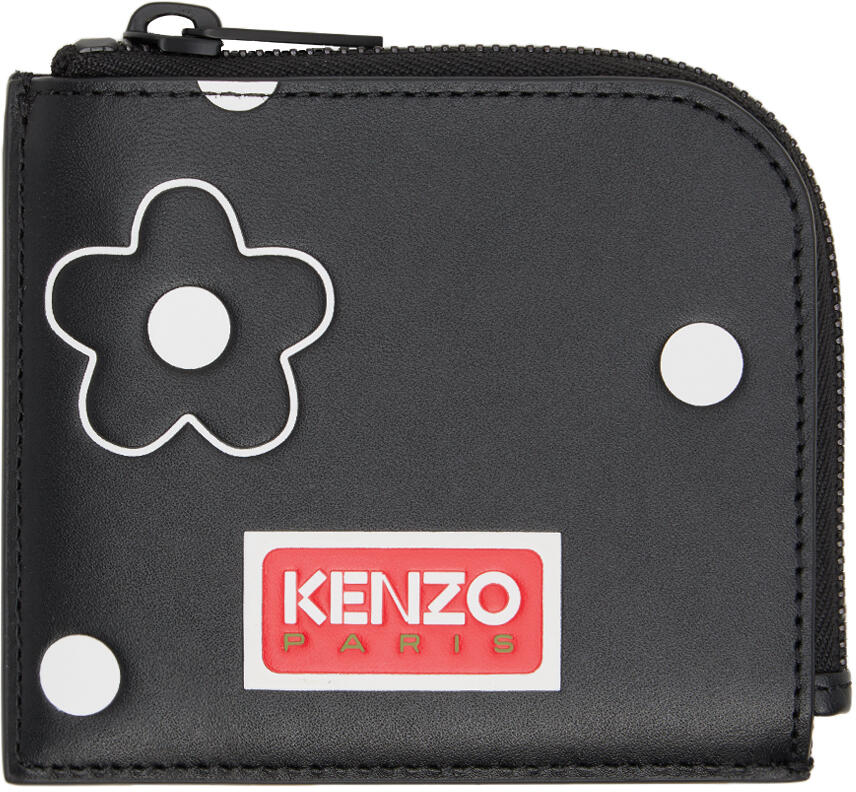 Kenzo Black Polka Dot Wallet Cover