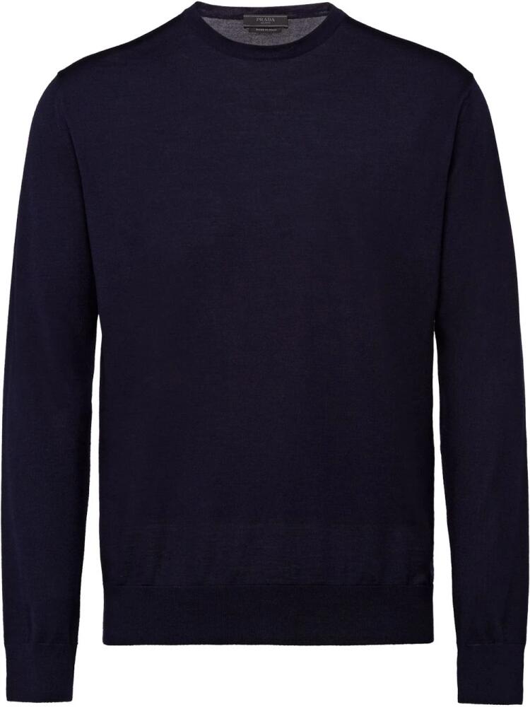 Prada crew-neck wool jumper - Blue Cover