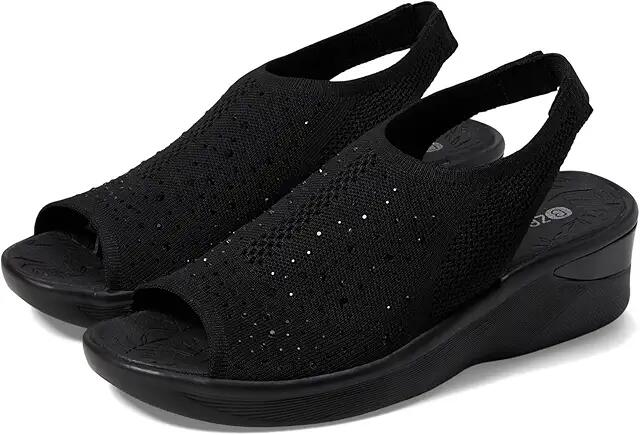 Bzees Sicily Bright Wedge Sandals (Black) Women's Sandals Cover