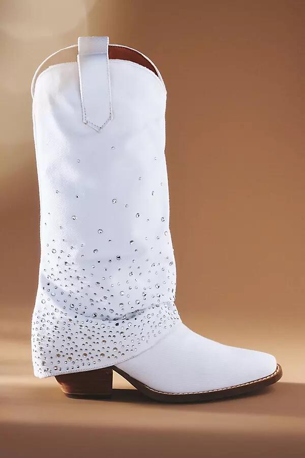 Dingo Eye Candy Rhinestone Denim Western Boots Cover