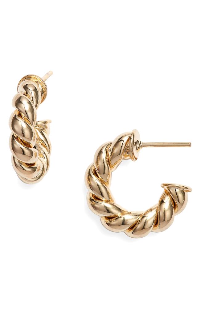 Child of Wild Twisted Sister Small Hoop Earrings in Gold Cover