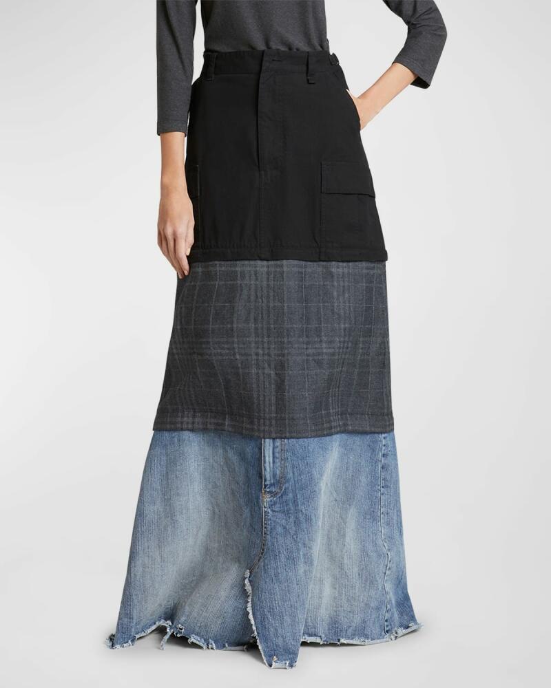 Balenciaga Maxi Layered Cargo Skirt Cover