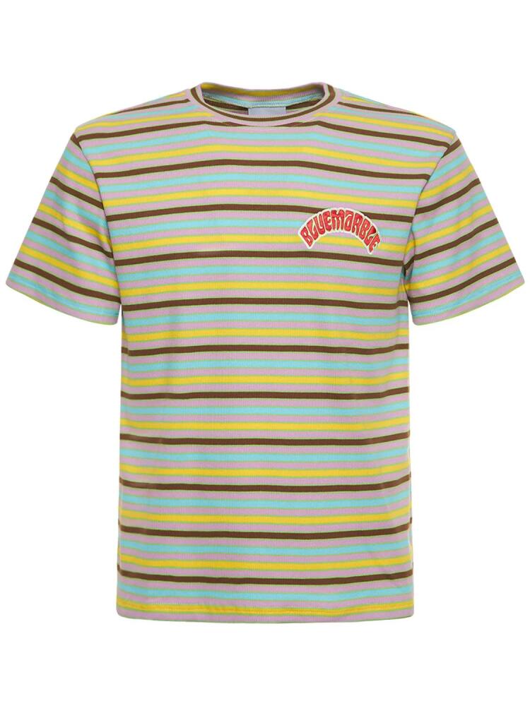 BLUEMARBLE Striped Bowling Cotton T-shirt Cover