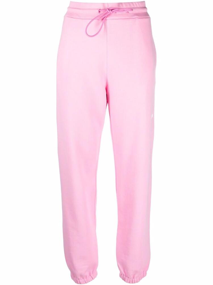 MSGM pink logo print joggers Cover