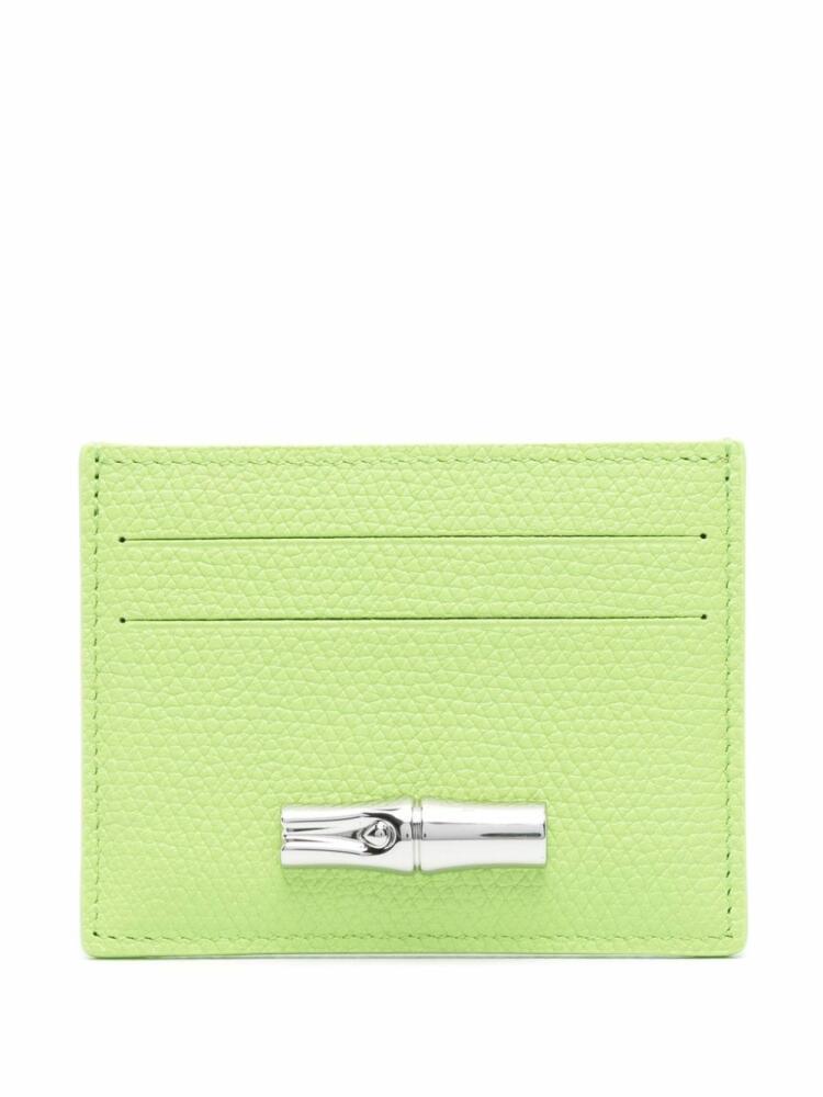 Longchamp Le Roseau cardholder - Green Cover