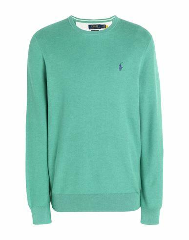 Polo Ralph Lauren Cotton Crewneck Sweater Man Sweater Green Pima Cotton Cover