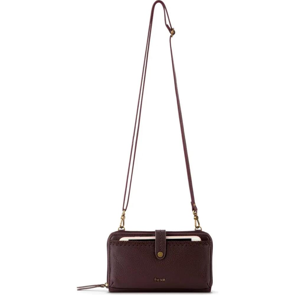 The Sak Iris Smartphone Crossbody in Mahogany Cover