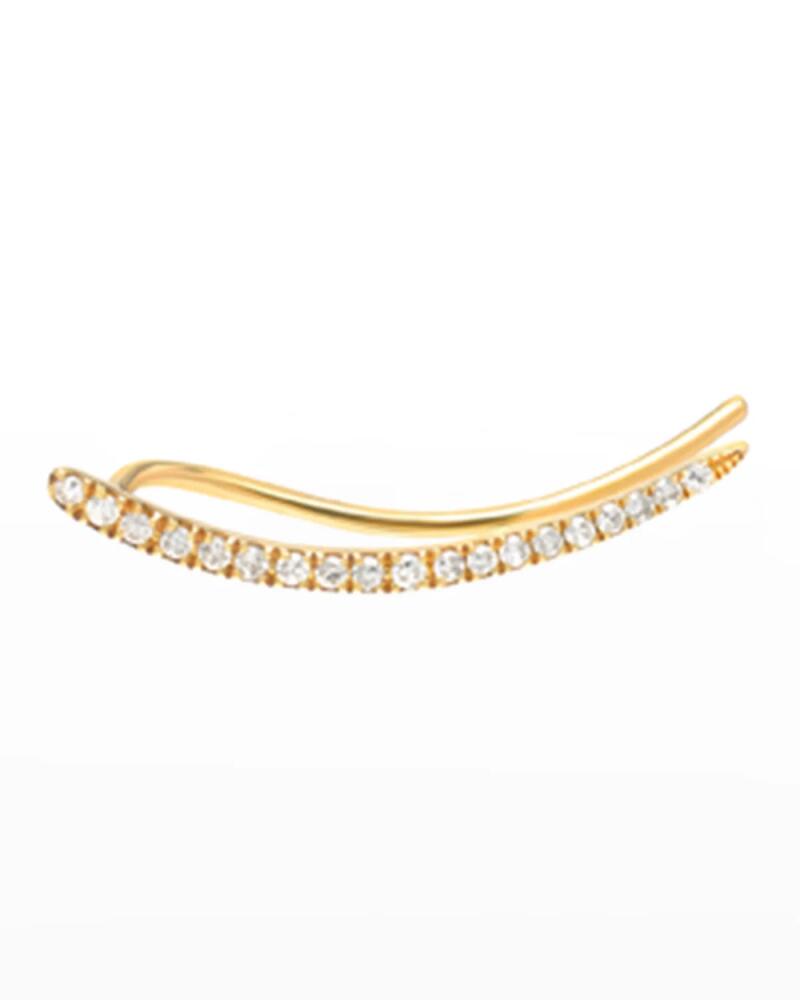 Zoe Lev Jewelry 14k Diamond Bar Earring Crawler, Single Cover