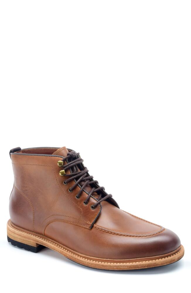 Warfield & Grand Trench Lace-Up Boot in Cognac Cover