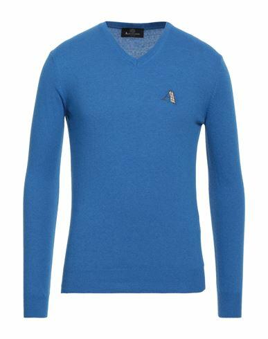 Aquascutum Man Sweater Blue Cotton, Wool, Polyamide Cover