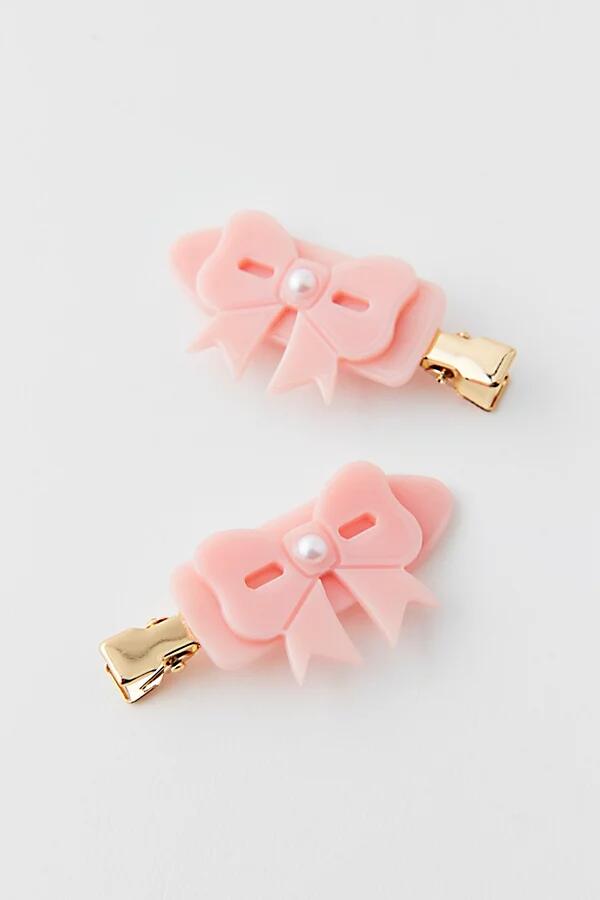 Crease-Free Hair Clip Set in Peach Cover