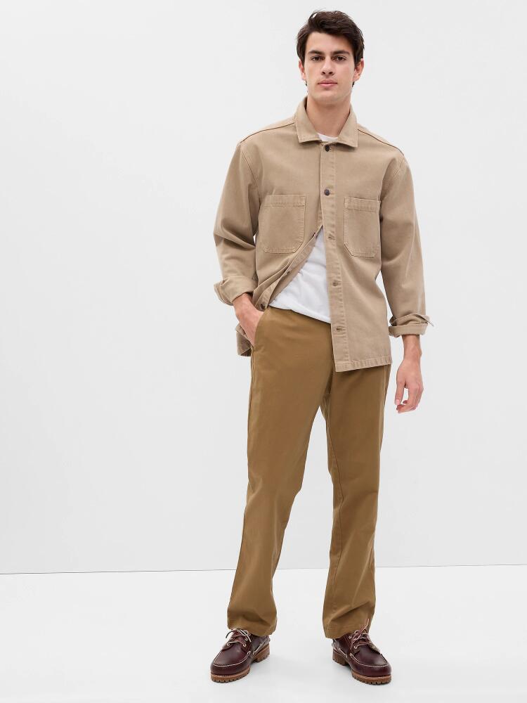 Modern Khakis in Straight Fit with GapFlex Cover