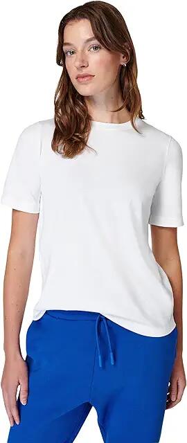 Sweaty Betty Essential Crew Neck T-Shirt (White) Women's Clothing Cover