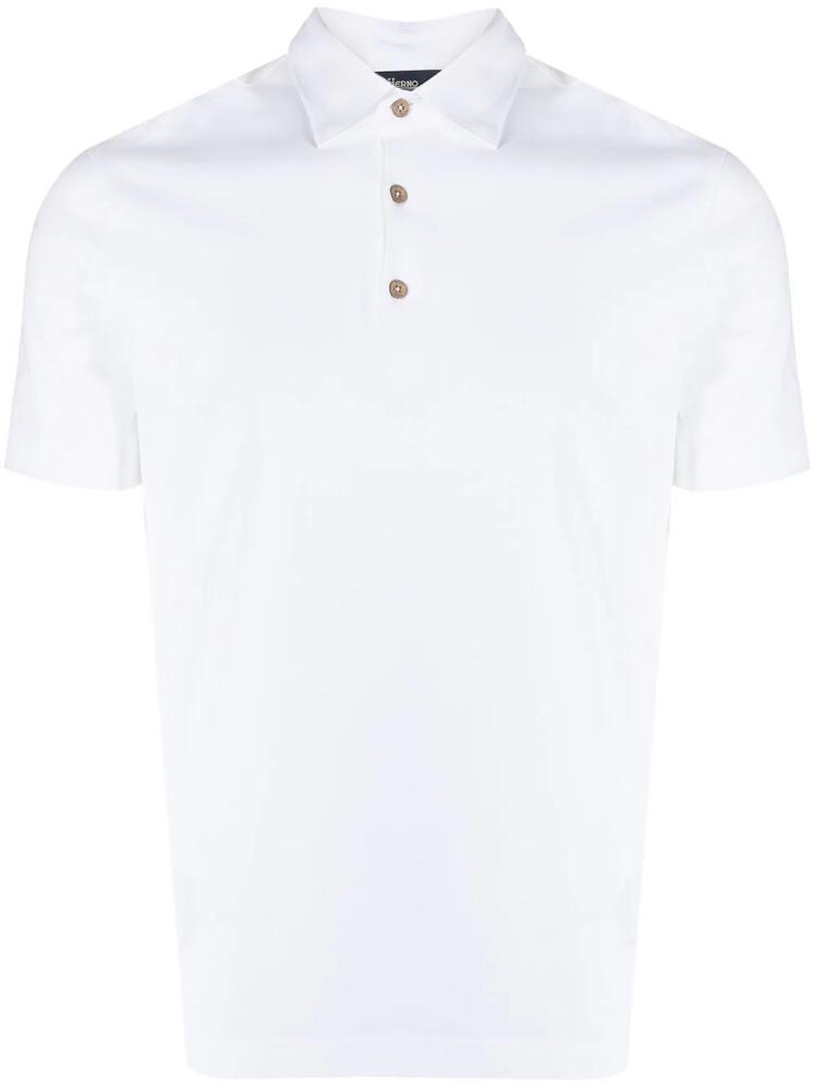 Herno short-sleeve polo shirt - White Cover