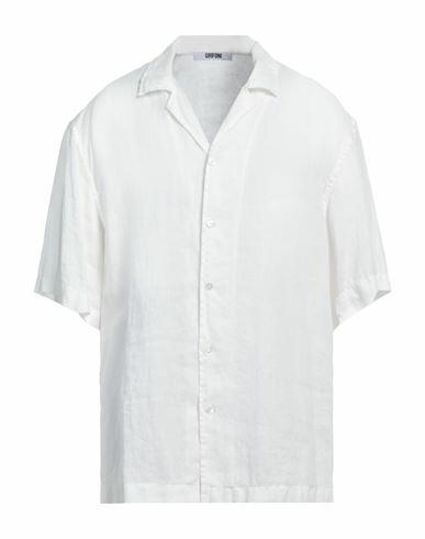 Grifoni Man Shirt White Linen Cover