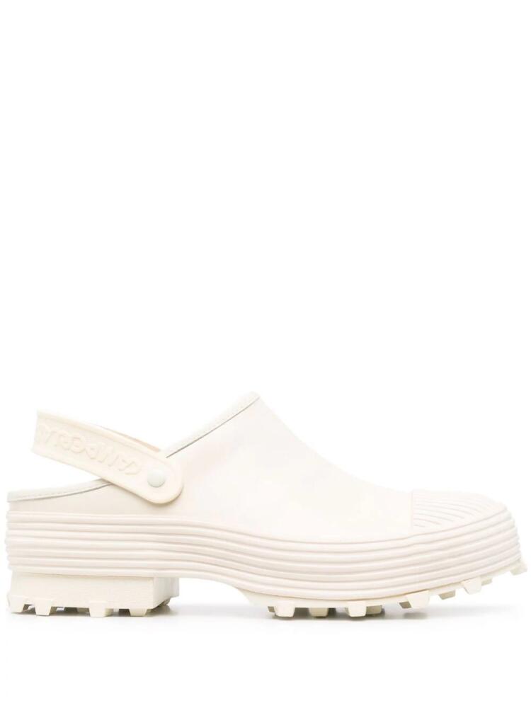 CamperLab leather chunky mules - White Cover