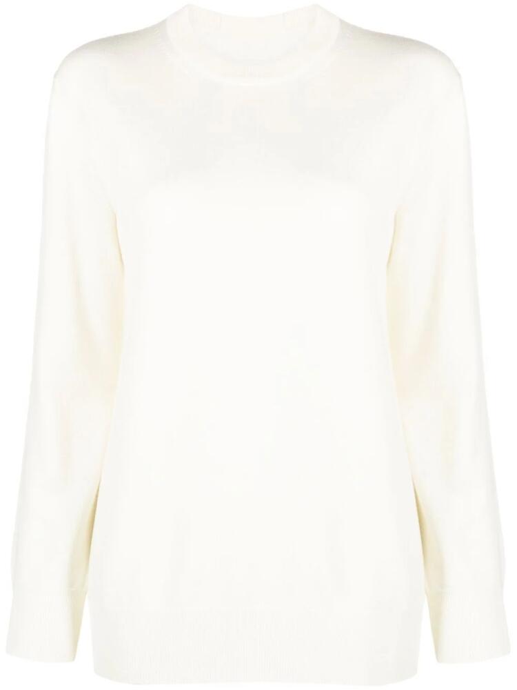 Jil Sander crew-neck wool jumper - White Cover