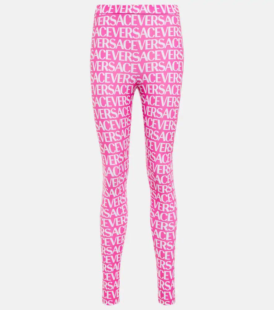 Versace Logo printed leggings Cover