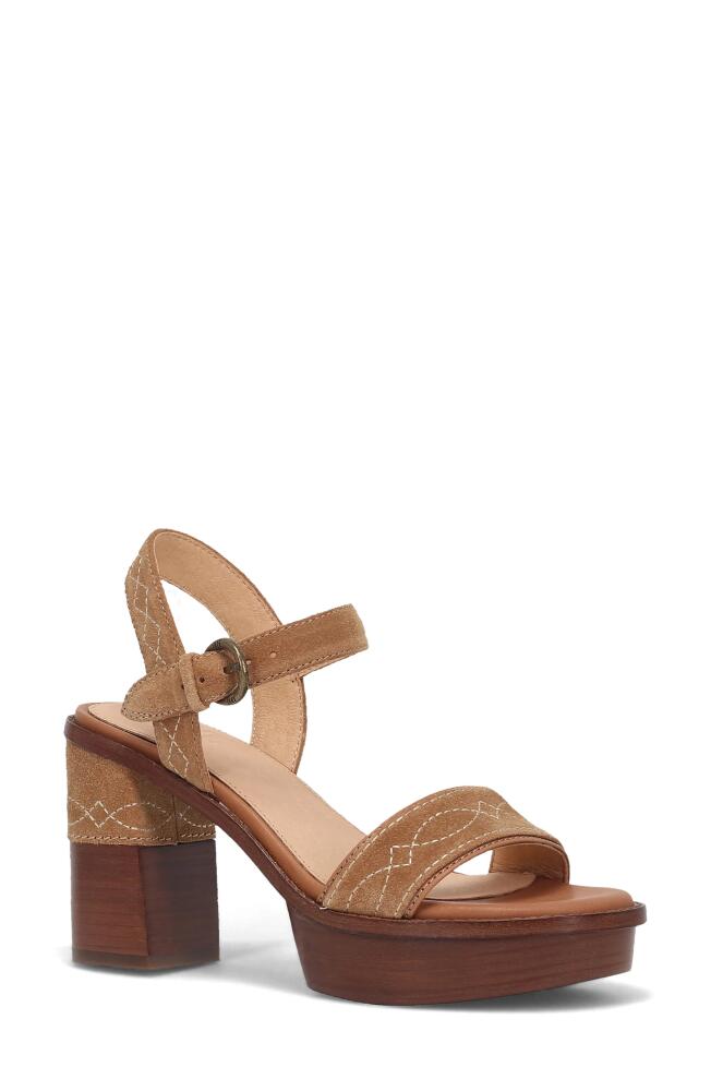 Frye Pipa Platform Sandal in Almond Cover