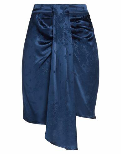 Sabina Musáyev Woman Mini skirt Midnight blue Viscose, Rayon Cover