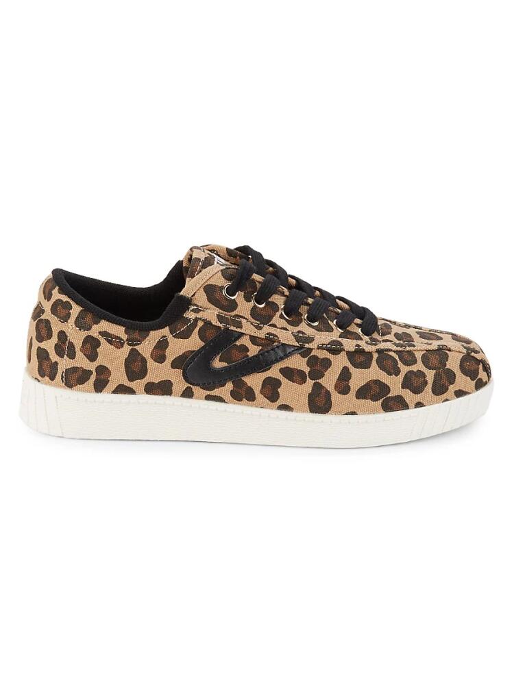 Tretorn Women's Nylite Plus Canvas Sneakers - Leopard Cover