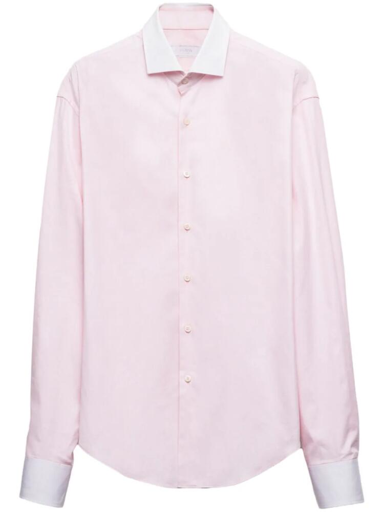 Prada buttoned cotton shirt - Pink Cover