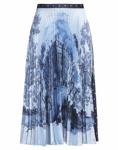 Erdem Woman Midi skirt Midnight blue Polyester Cover