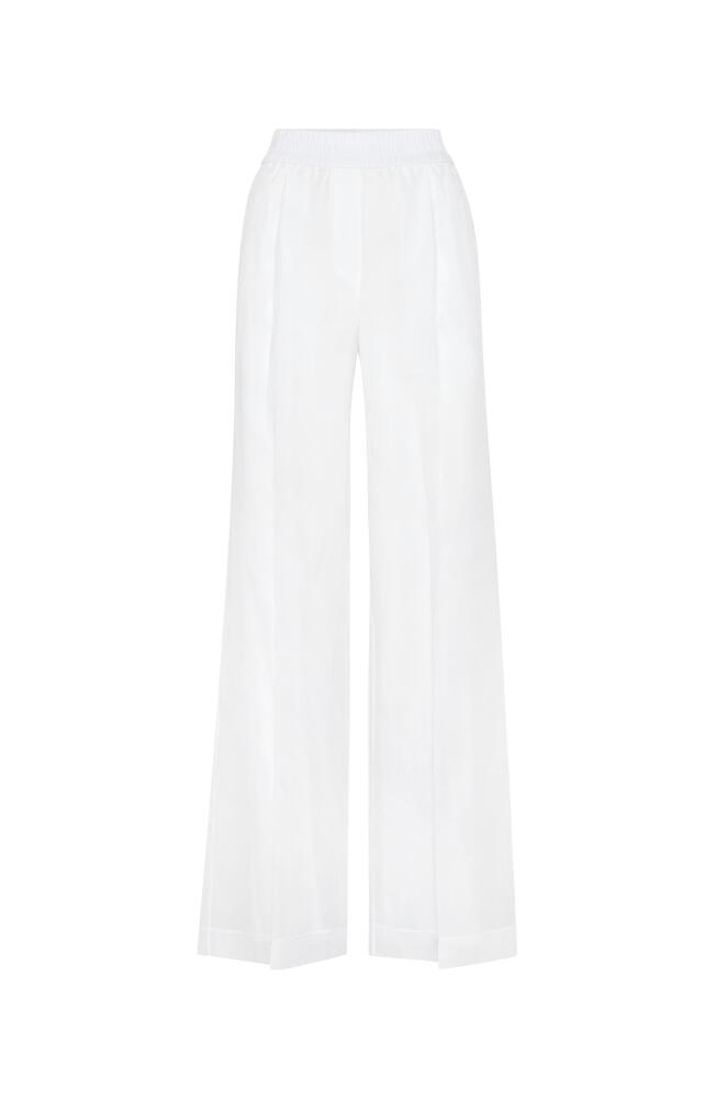 Brunello Cucinelli Loose Track trousers in White Cover