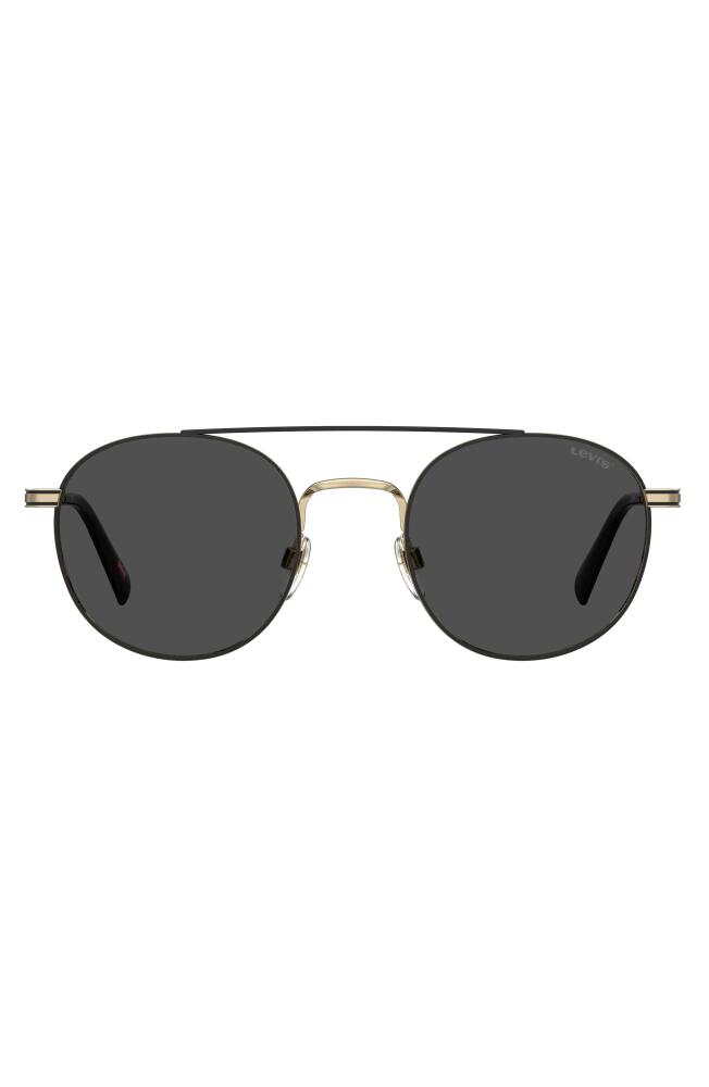 levi's 54mm Round Sunglasses in Gold /Grey Cover