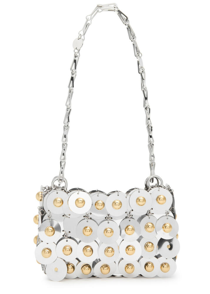 Rabanne Sparkle Nano Sphere Embellished Nylon Shoulder bag - Silver Cover