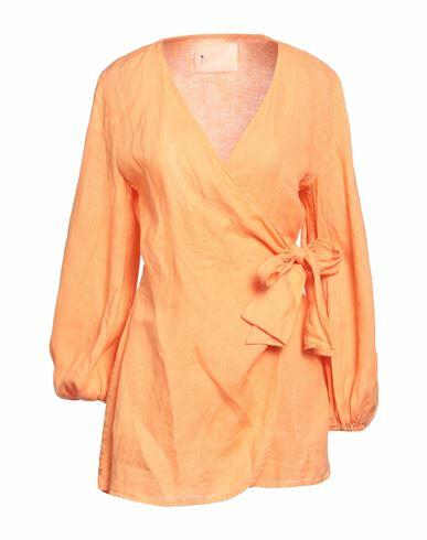 Manebí Woman Shirt Orange Linen Cover