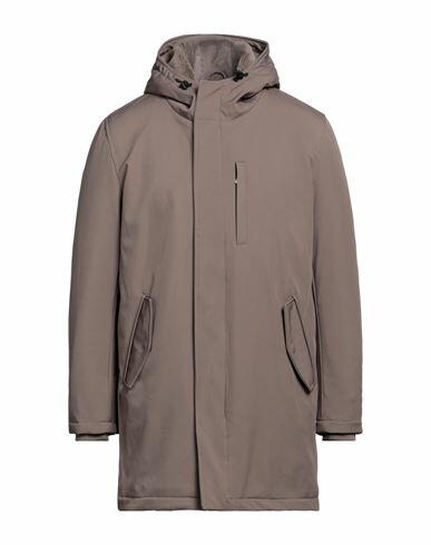 Iesse Man Coat Khaki Polyester, Elastane Cover