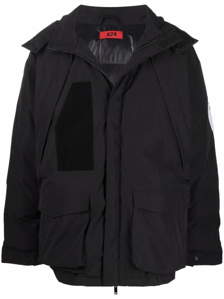 424 padded hooded coat - Black Cover