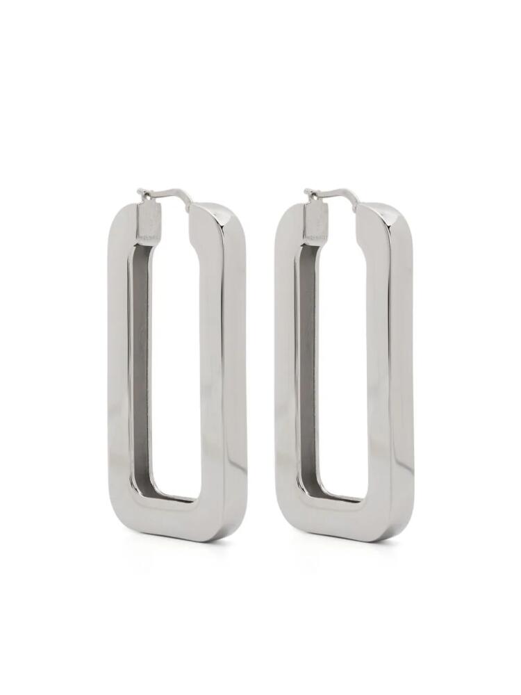 Alberta Ferretti logo-engraved earrings - Silver Cover