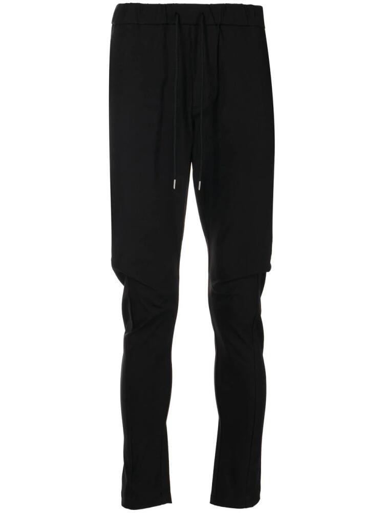 Attachment drawstring tapered track pants - Black Cover