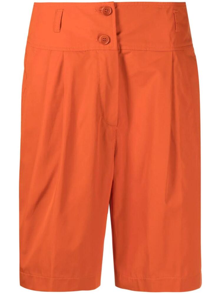 ASPESI high-waisted cotton shorts - Orange Cover