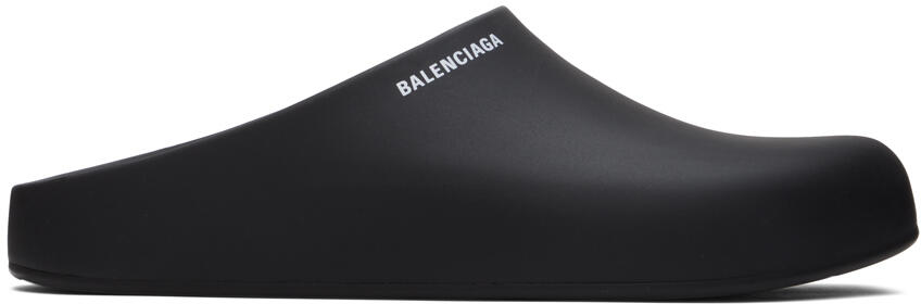 Balenciaga Black Pool Slide Clogs Cover