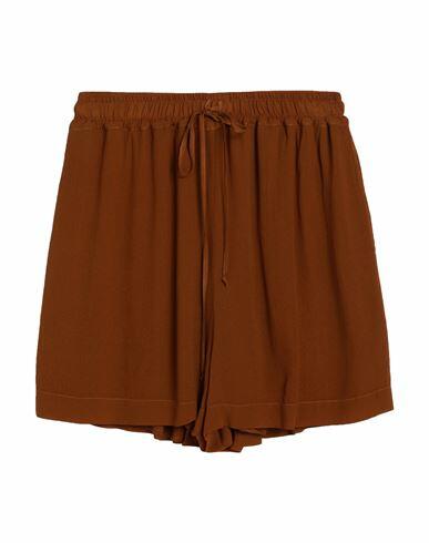 Fisico Woman Shorts & Bermuda Shorts Brown Viscose Cover