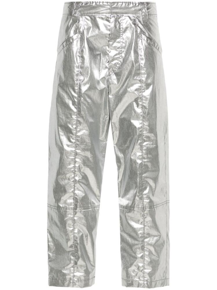 ISABEL MARANT Aude cropped trousers - Silver Cover