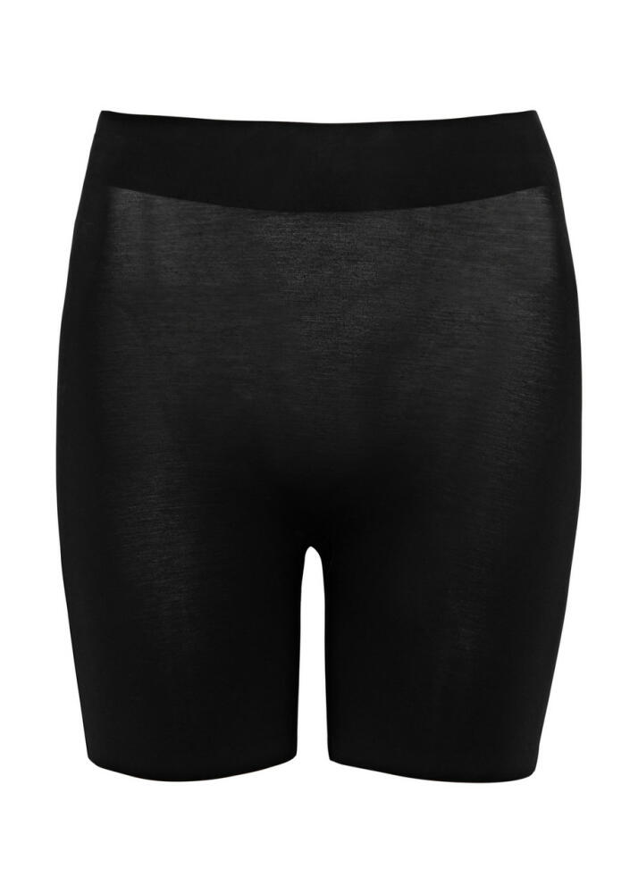 Wolford Contour Control Stretch-cotton Shorts - Black Cover